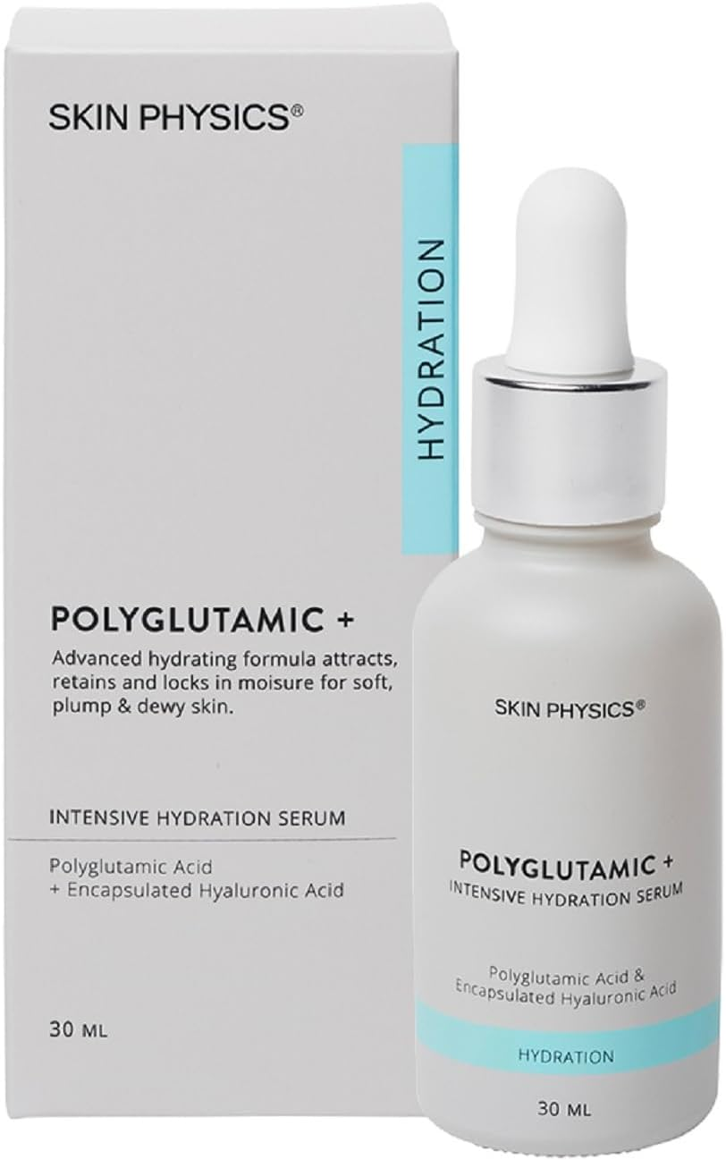 Skin Physics Polyglutamic+ Intensive Hydration Serum &ndash; Polyglutamic Acid & Encapsulated Hyaluronic Acid for Dry, Dehydrated & Dull Skin, Fine Lines & Uneven Texture image number 3