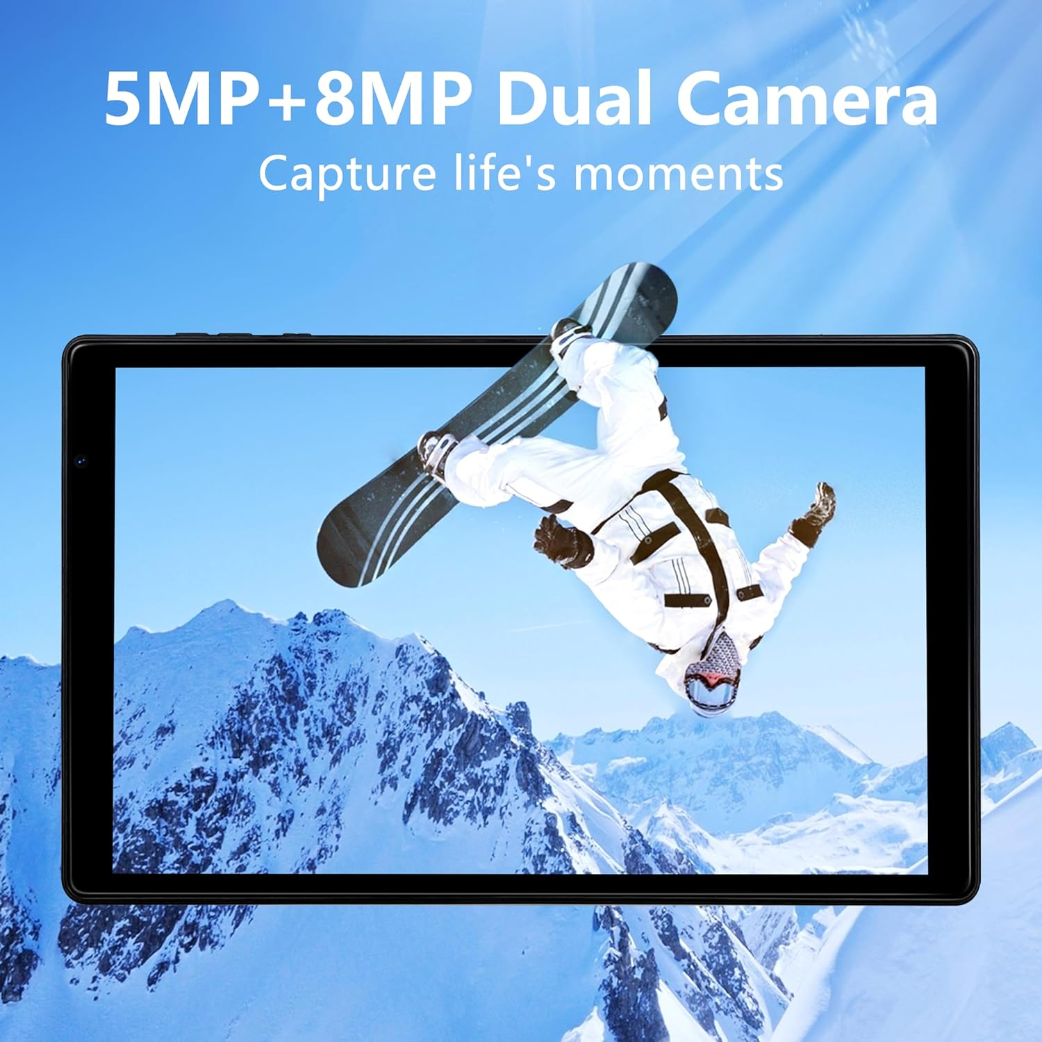 Android 13 Tablet,10 Inch Tablets with Protective Case, Quad Core Processor, 5.0MP Front+8.0Mp Rear Camera, 5000Mah Bluetooth IPS Tablets, Wi-Fi Tablet image number 3