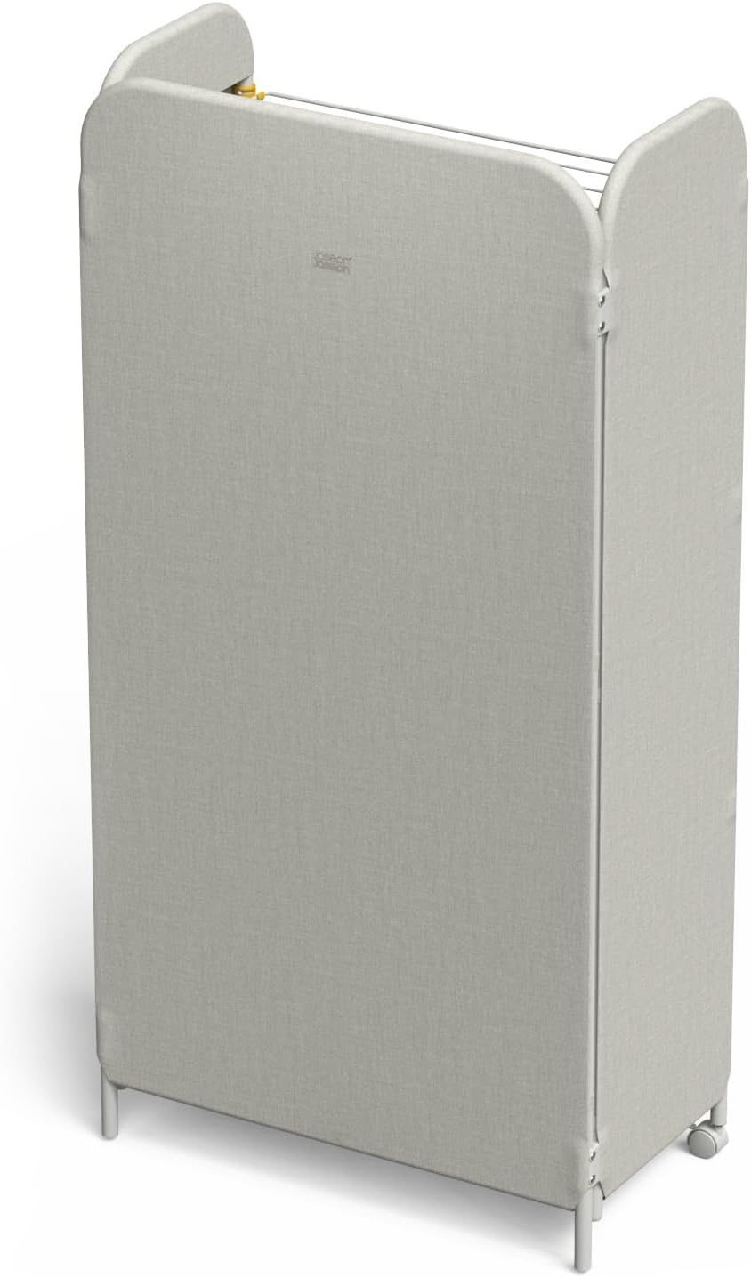 Joseph Joseph Eclipse 3-Tier Adjustable Indoor Drying Rack Clothes Airer with Integrated Fabric Cover, Heavy Duty Construction, Wheels for Easy Moving, Folds Flat for Storage, 14Kg/14M Drying Capacity image number 3
