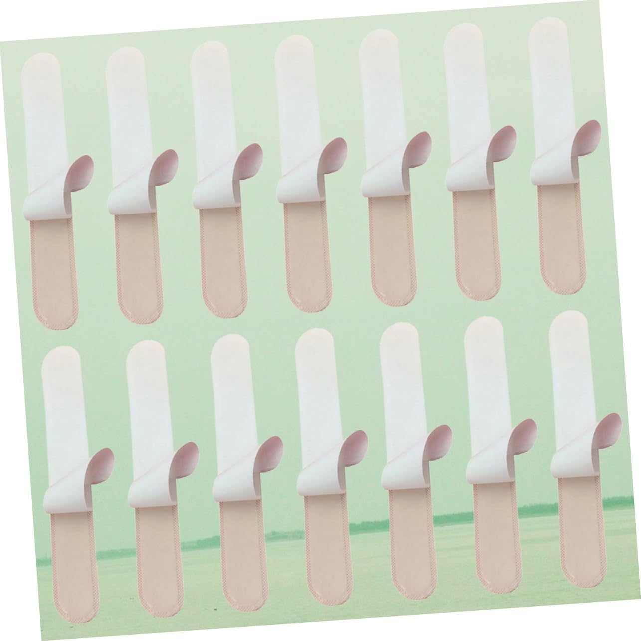 Beavorty 90Pcs Disposable Sweatband Collar Protector for Hats Absorbent Neck Liner Pads against Sweat Stains for Caps Sweatband Use image number 4