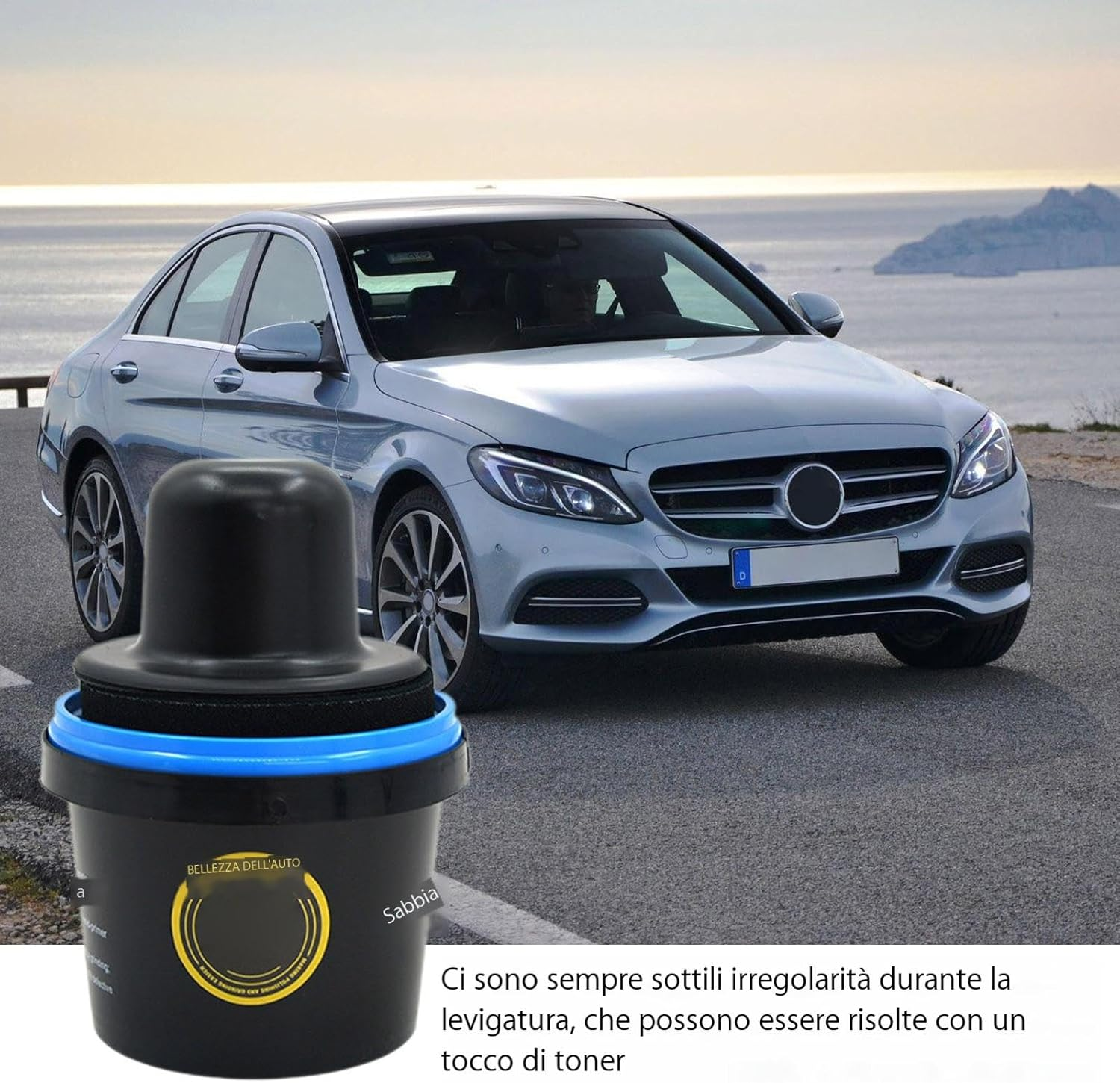 Dry Coating Powder | Black Guide Dust Leak Proof | Black Guide Coat for Bodywork | Portable Dry Guide Coat | Multipurpose Dry Driving Powder with Car Handle image number 4