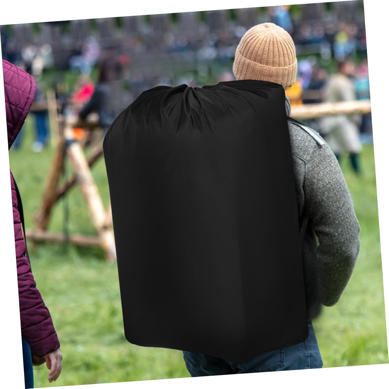 DECHOUS Airplane Stroller Travel Bag with Water-Resistant Nylon Material and Double Shoulder Straps Smooth Surface for Convenient Parent Travel image number 5