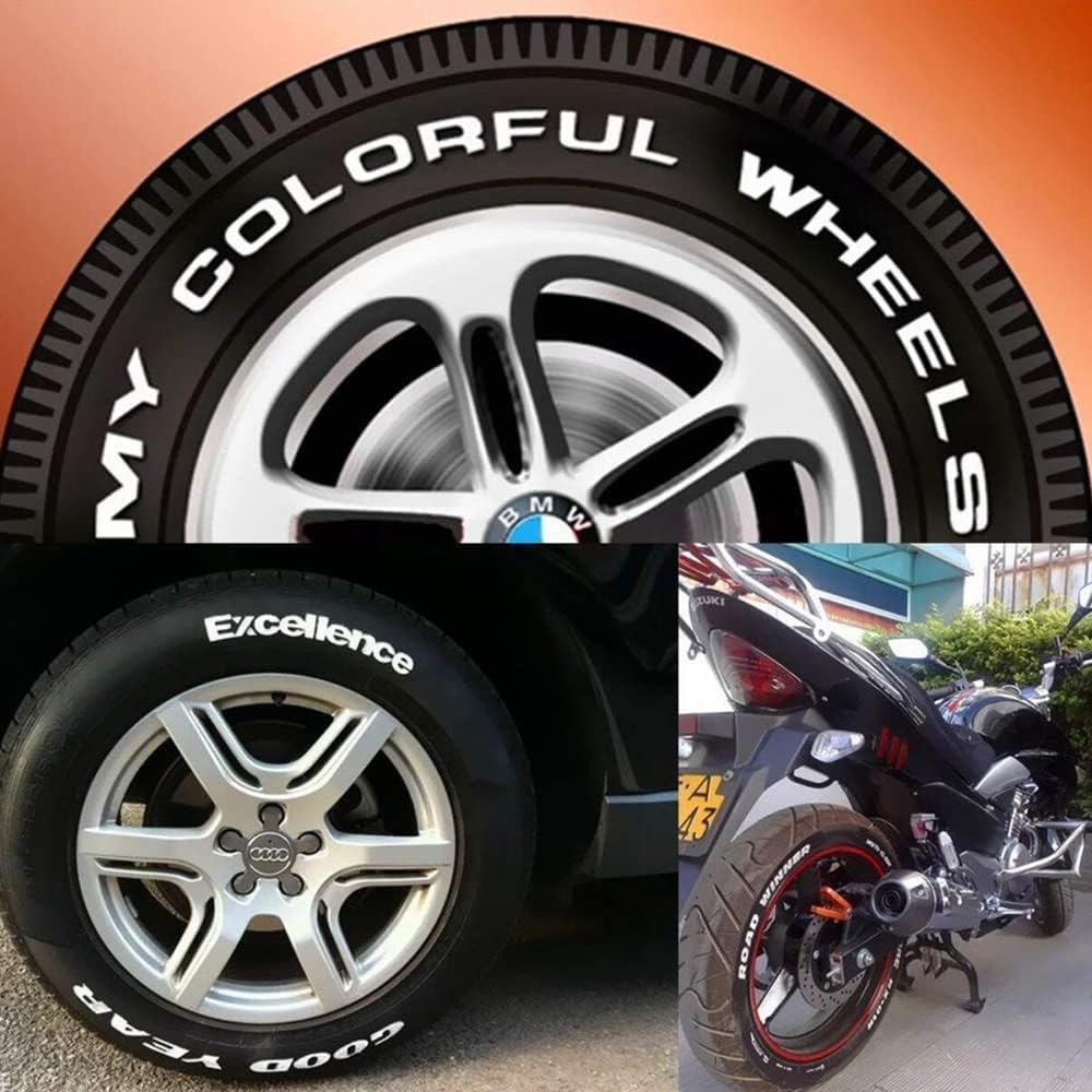 12 PCS White Paint Pens Set Permanent Marker Pen for Car Rubber Tyre Waterproof image number 5