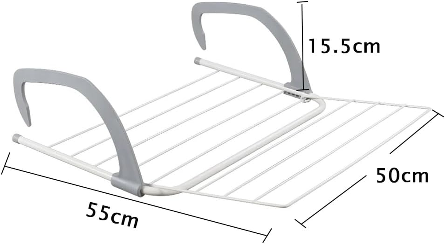 Radiator Clothes Airer Rack, Balcony Laundry Airer, 5 Bar Clothes Rack Indoor with Adjustable Arms, Radiators Hanger for Indoor Air Drying and Hanging, Towels, Coat, Lingerie image number 3