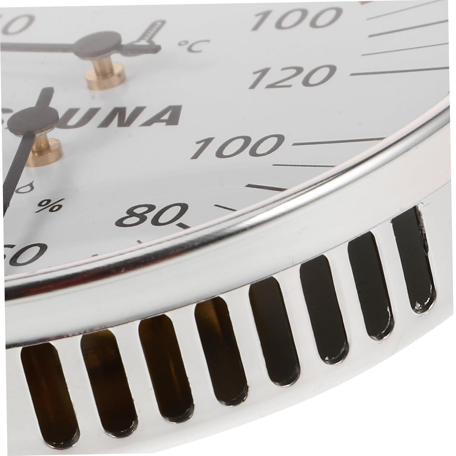 Sauna Hygrothermograph Indoor Outdoor Temperature Humidity Gauge for Sauna Rooms Nursery Garden Monitoring image number 5