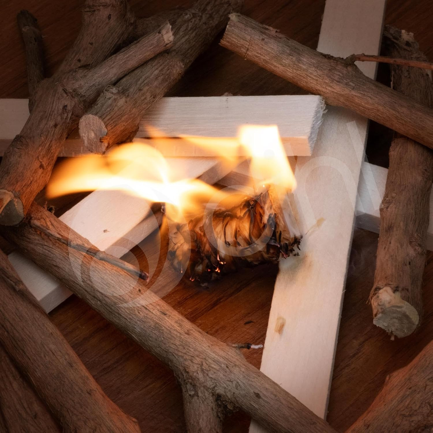 Dihl 200 X Natural Fire Lighters, Quick Wax 200Pcs Wood Wool Flame Fire Starters, Safe to Use. Ideal for BBQ, Barbecue, Fire Pit, Pizza Oven and Stoves Lighter Firelighters &ndash; 200 Pack image number 3