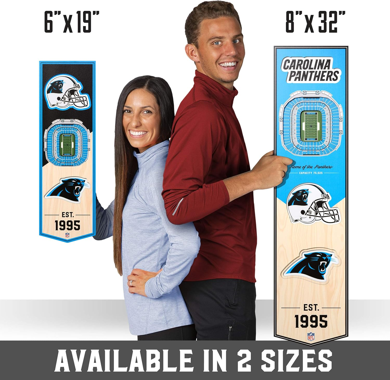 Youthefan NFL Unisex-Adult 3D Stadium Banner image number 2