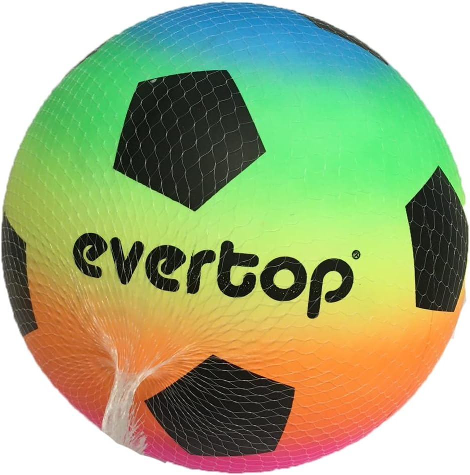 Children'S Colourful Ball 23 Cm Rainbow Ball Game Solid Colour Football Volleyball for Sea Garden Indoor Outdoor Beach Assorted Colours Random Sold Uninflated image number 4