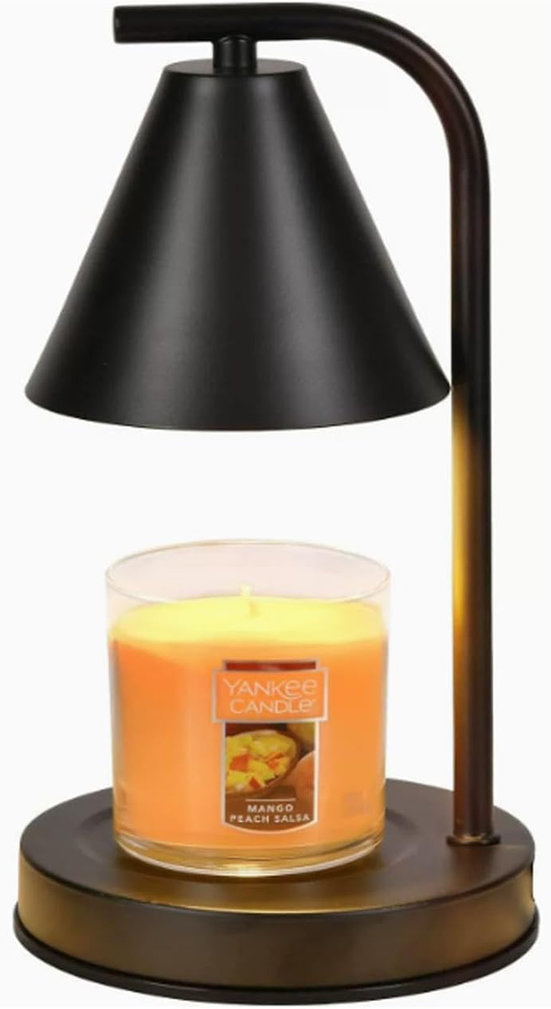 Black Flameless Candle Warmer for Large/Small Jar Candles &ndash; Adjustable Timer & Dimmable Bedside Lamp with 2 Bulbs, Electric Wax Melt Warmer for Home Fragrance & Ambience image number 6
