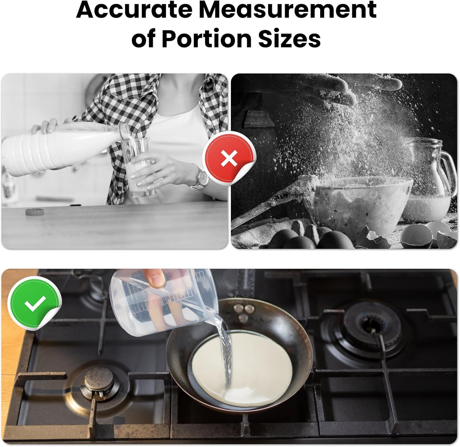 2 Pack Plastic Measuring Jugs, Transparent Lab Graduated Beakers, Heat Resistant Measuring Mixing Cups Set, Multipurpose Cooking Baking Liquid Measure Tool (250 Ml+250 Ml) image number 2