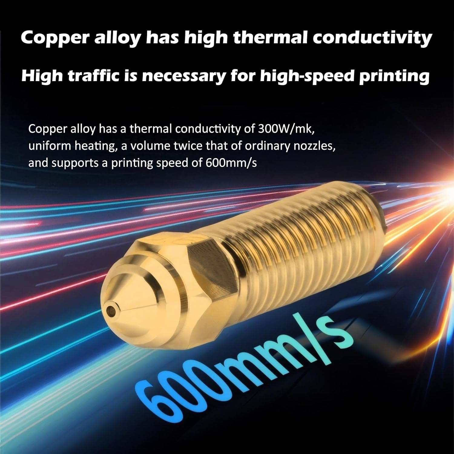 Ender 3 V3 SE Hardened Steel High Speed Nozzle Kit, 3D Printer High Temperature Nozzle image number 4