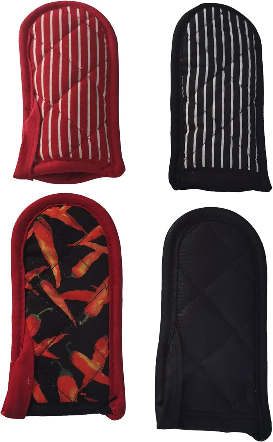 Tunghey Hot Handle Covers, Cast Iron Skillet Handle Covers, Pot Pan Handle Covers, Heat Resistant Pot Pan Skillet Handle Holder Sleeves Mitt for Kitchen, BBQ and Baking Cookware 4 Pack