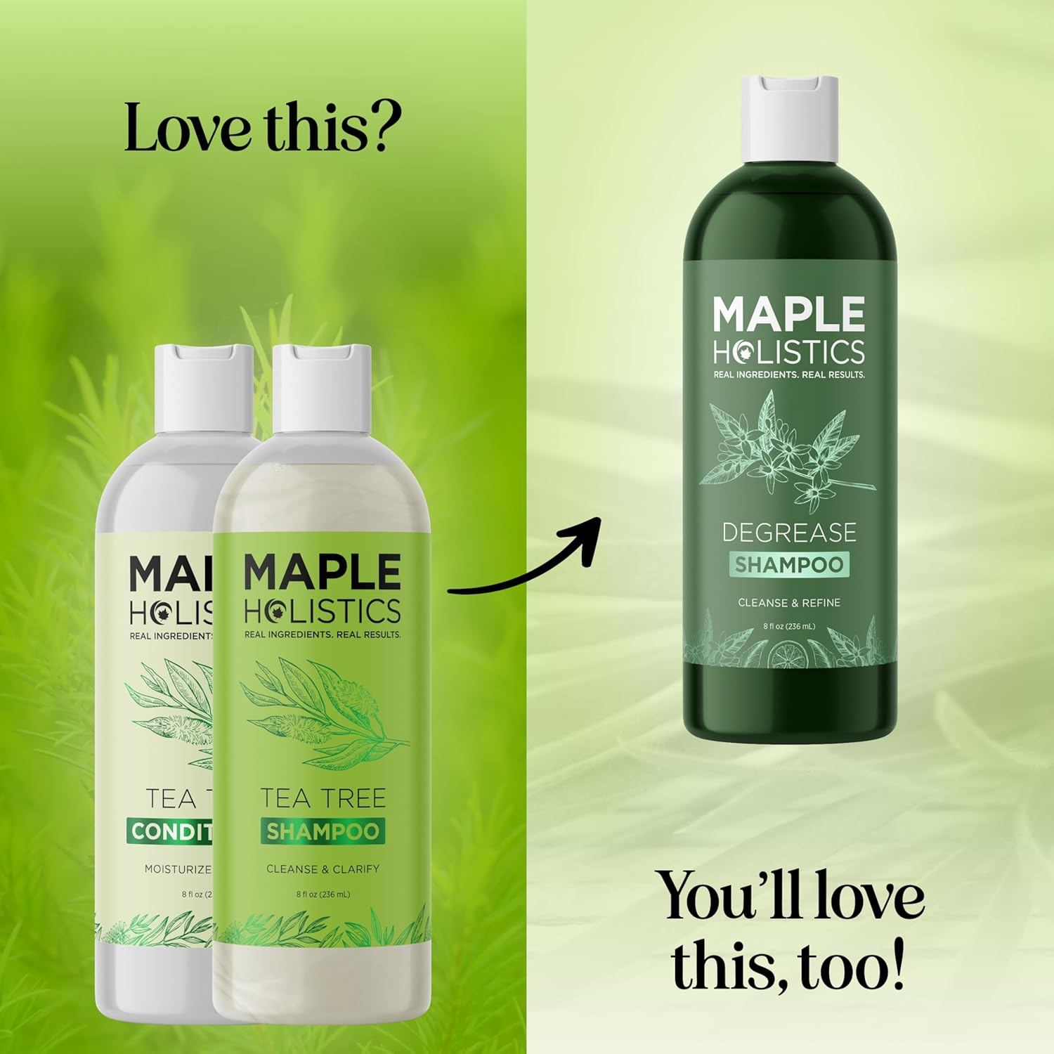 Tea Tree Shampoo and Conditioner Set - Sulfate Free Shampoo and Conditioner for Dry Damaged Hair and Scalp Care - Pure Tea Tree Oil Shampoo and Conditioner Set Dry Scalp Treatment for Women and Men