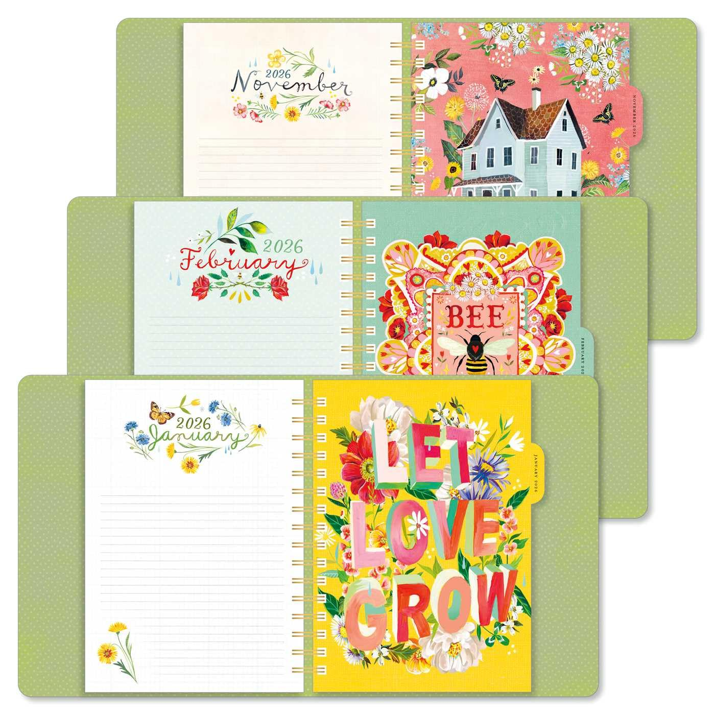 Katie Daisy 2026 Deluxe Weekly Planner: Flowers Always image number 1