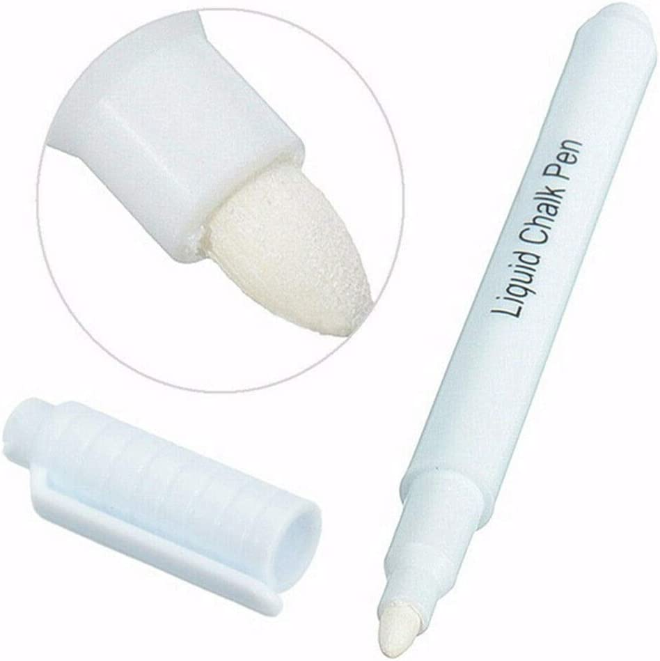 White Chalk Pens, Liquid Chalk Marker Pen for Whiteboard Blackboard Chalkboard Menu Glass Windows Wet Wipe Non Permanent image number 3