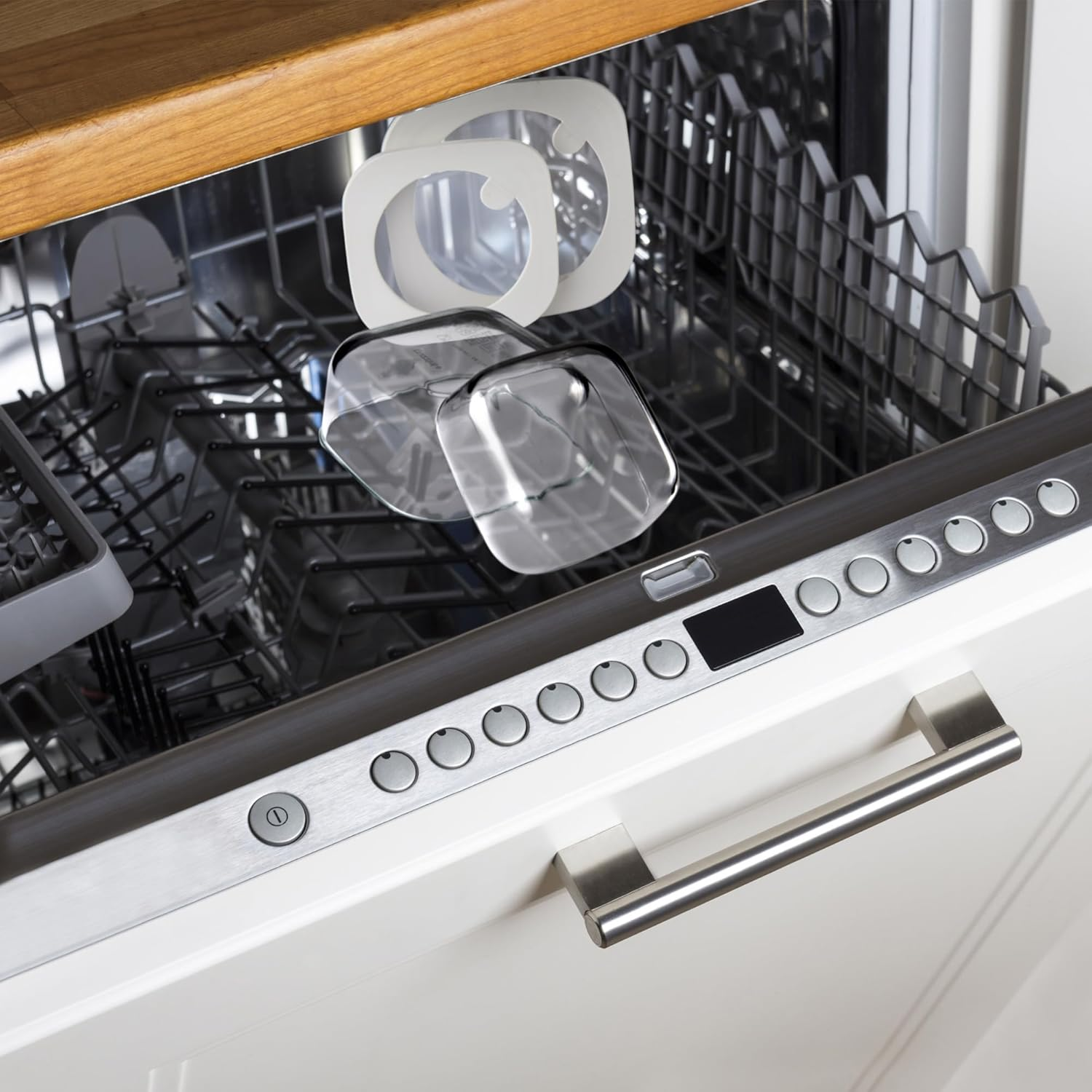 GUZZINI 11330211-CN Leakproof Glass Container, 1900 CC, White, 4P image number 5