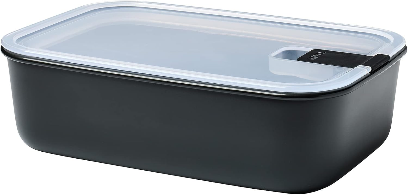 Mepal Easyclip Food Storage Container - Bowl with Lid & Click Lock - Suitable for Microwave, Steamer, Fridge and Freezer - Airtight & Leak-Proof - 700 Ml - Nordic Black