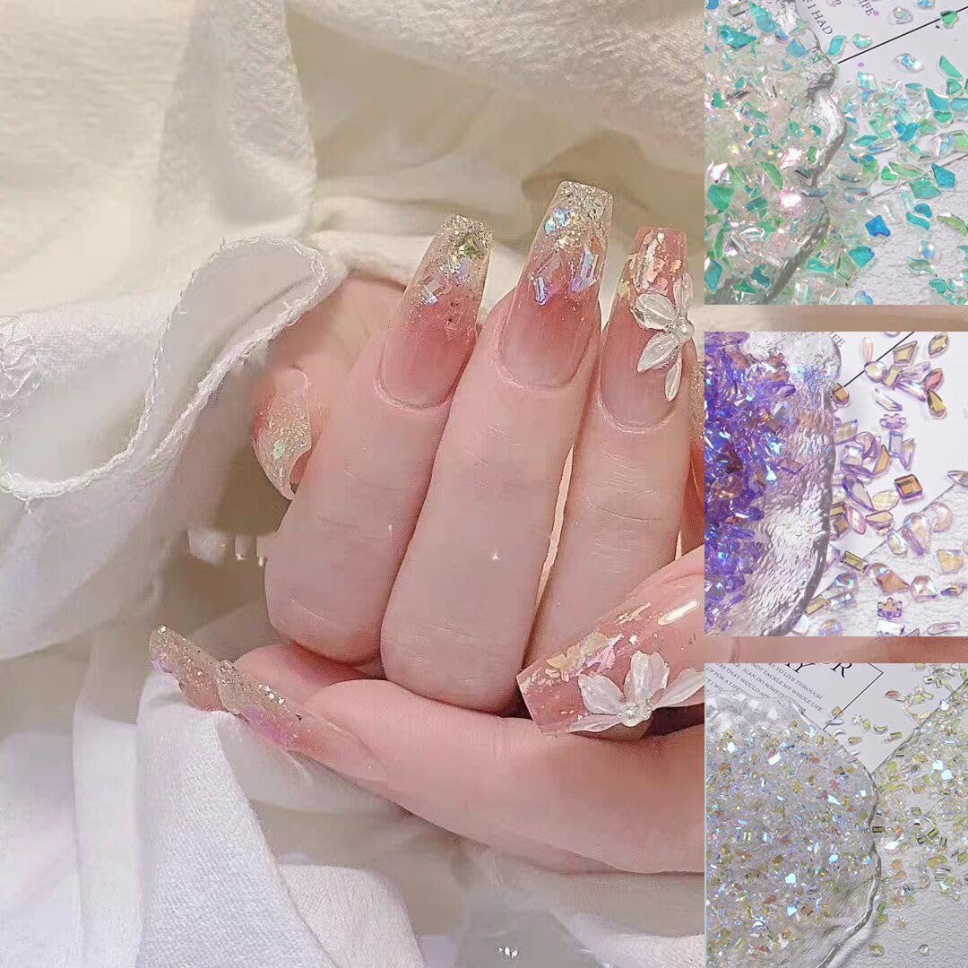 1200 Pieces Rhinestones for Nails, Betterjonny Nail Art Rhinestone Kit Glitter Stones Rhinestones for Crafts Nail Art Rhinestones Flatback Gemstones round with Tweezers for DIY Crafts Nails Clothing image number 5