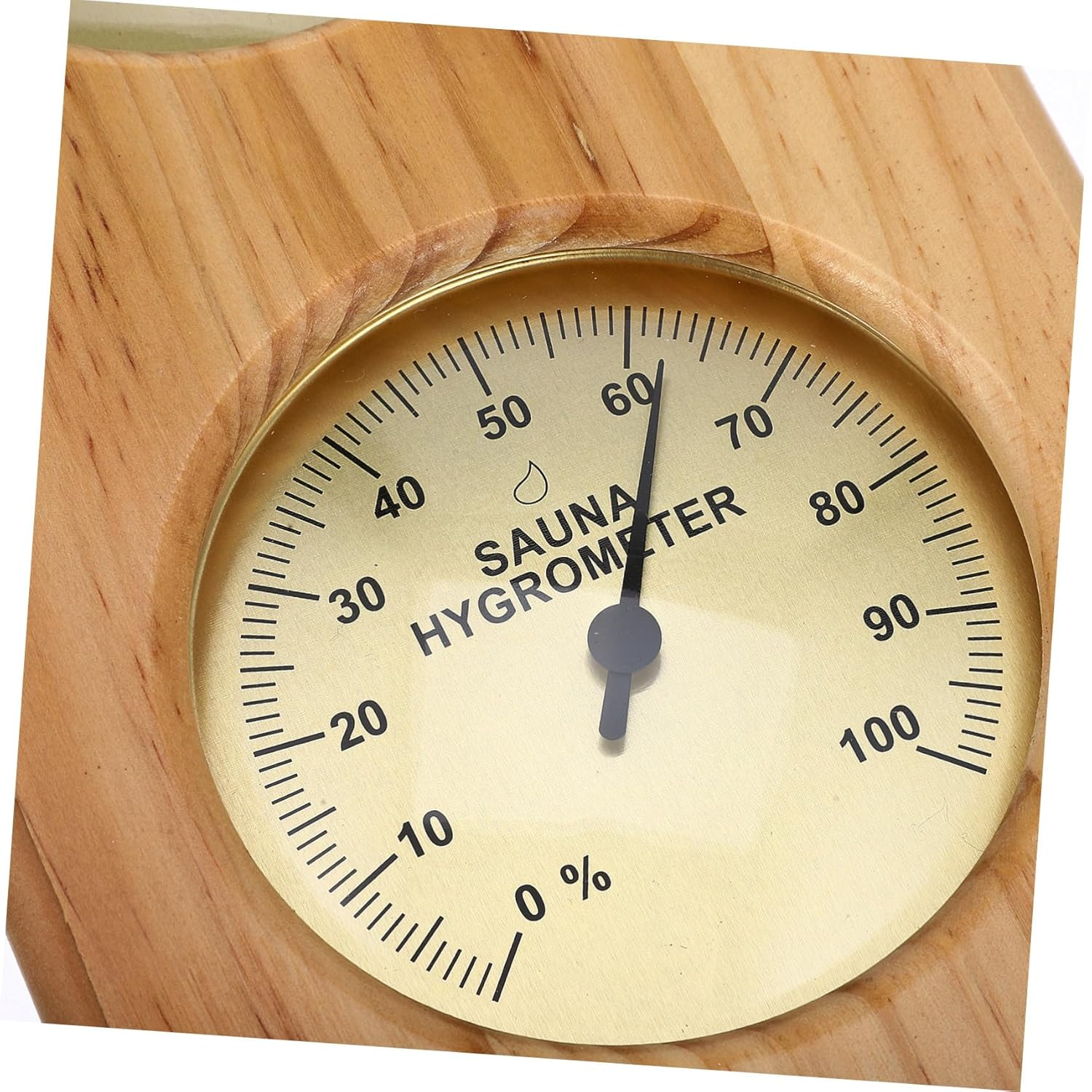 Kisangel Sauna Wall Thermometer Hygrothermograph High Temperature Resistant Indoor Temperature Humidity Gauge for Home Sauna Accessories Practical Hanging Measurement Tool image number 6