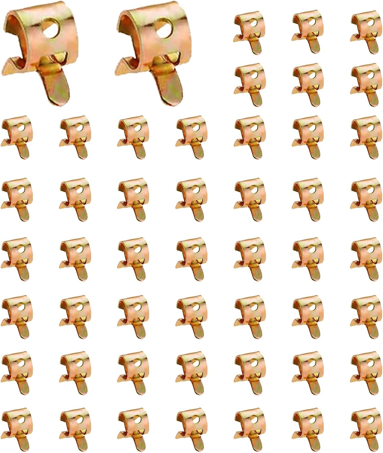 50Pcs 6Mm Spring Band Hose Clamps,Tube Fastener Clips for Fuel Line Water Clamps image number 2