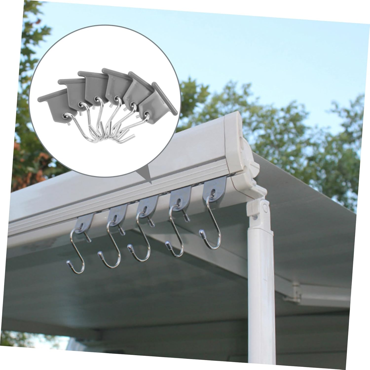 16Pcs Rv Awning Hooks Stainless Steel Hooks for Rv Awning Easy Install Camping Supplies image number 3