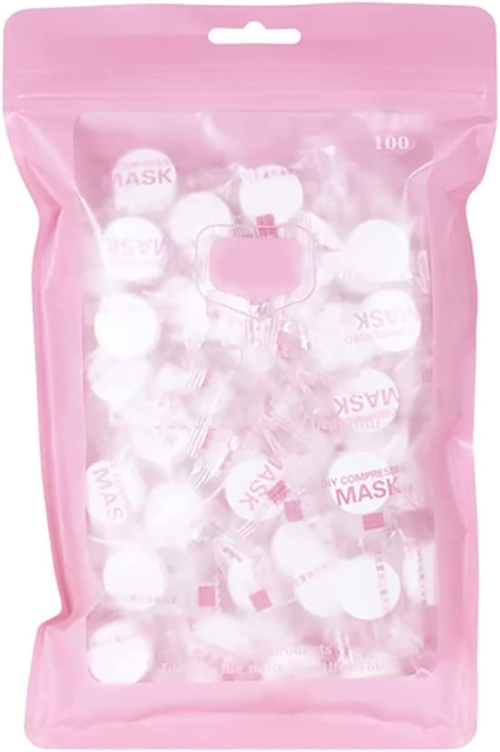 100Pcs Disposable Dry Skin Mask Facial Paper Compress Masque, Ultra Thin Beauty DIY Disposable Mask Sheet for Face Care Random Color image number 2