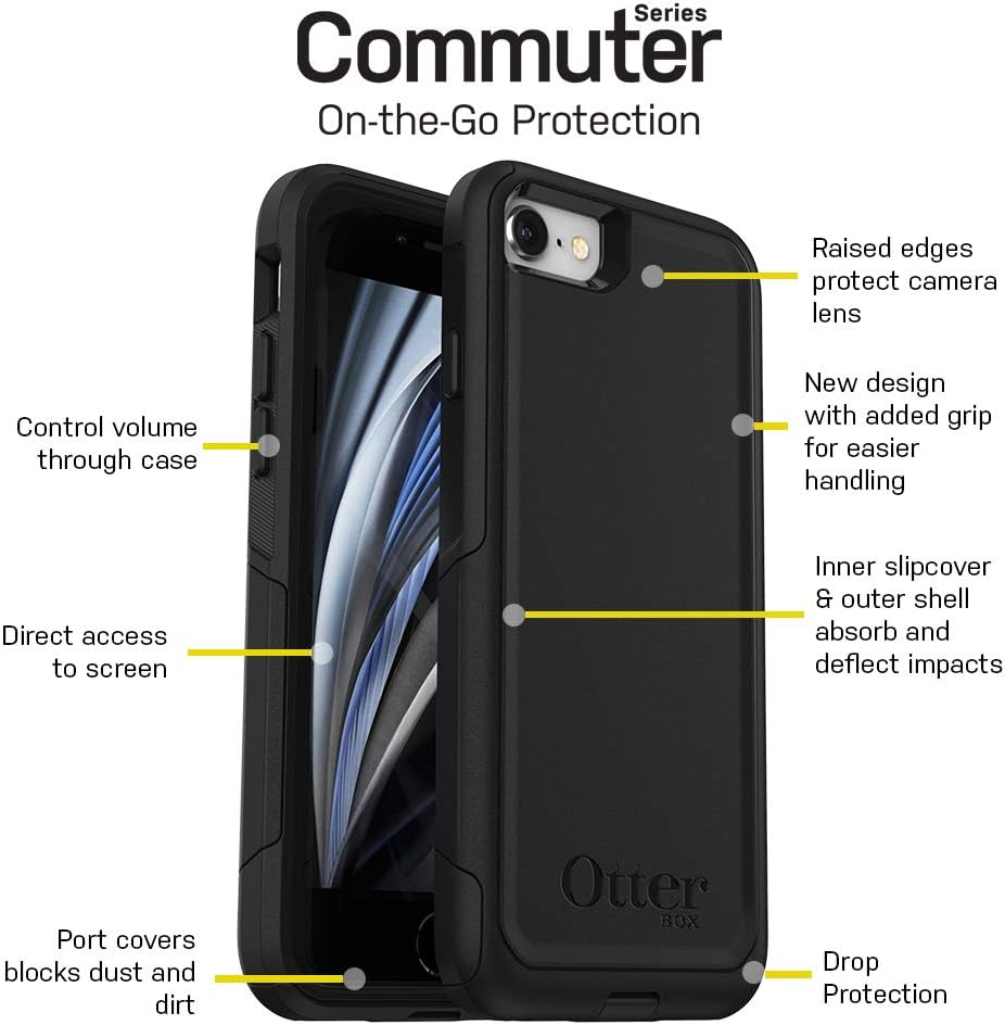 Otterbox Iphone SE 3Rd & 2Nd Gen, Iphone 8 & Iphone 7 (Not Compatible with plus Sized Models) Commuter Series Case - Ocean Way (Aqua Sail/Aquifer), Slim & Tough, Pocket-Friendly, with Port Protection image number 2