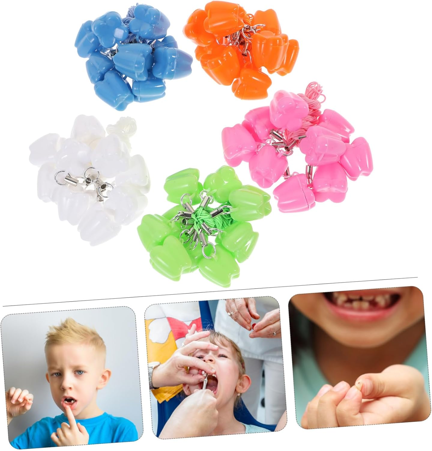 50Pcs Tooth Storage Case for Durable Organizer to save Teeth Record Growth Moments Random Colors Keepsake for Boys