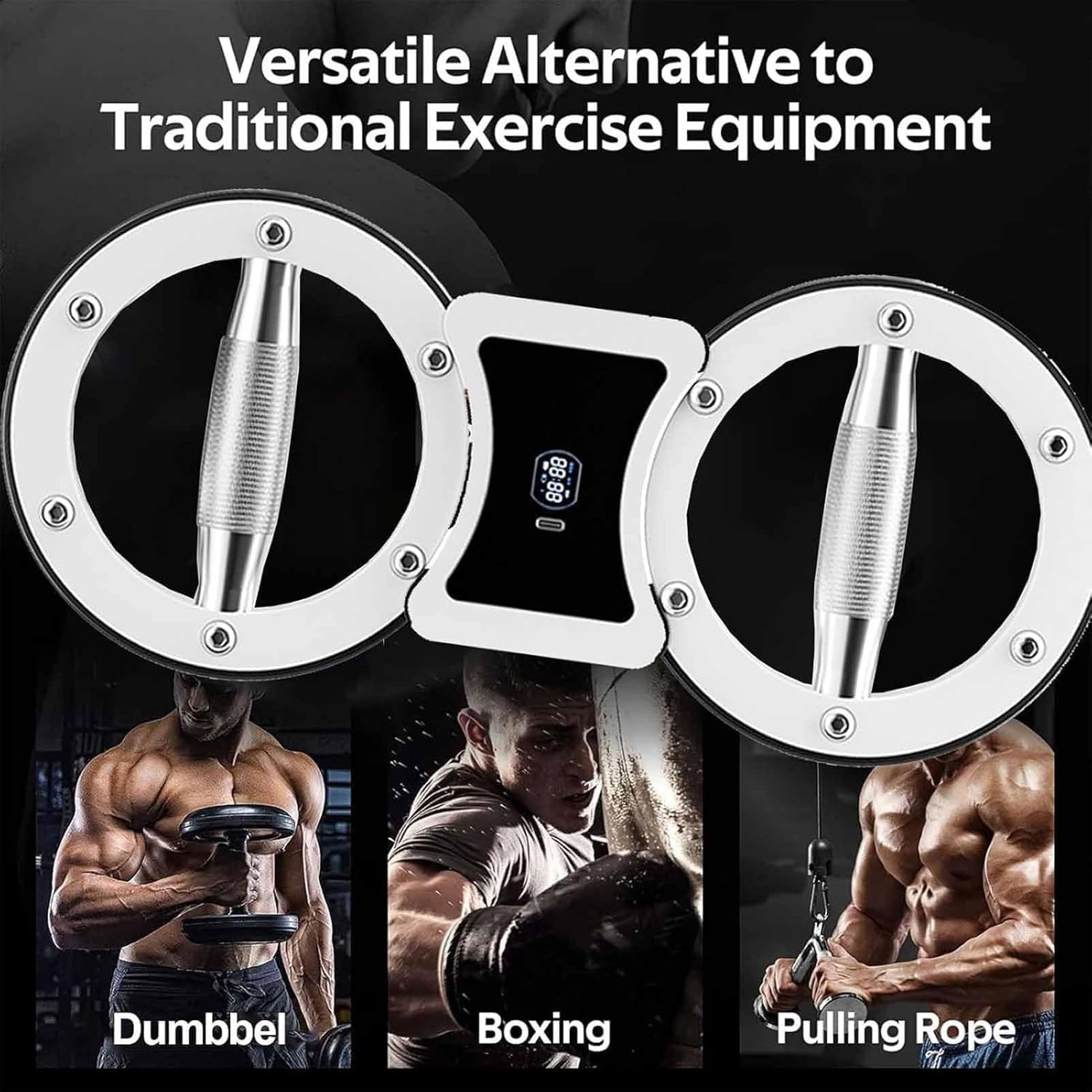 Spinning Rotator Burn Machine with Counter, 12LB Arm Exercise Equipment with Adjustable Resistance, Multi-Functional Rotational Trainer Grip Strength Trainer image number 5