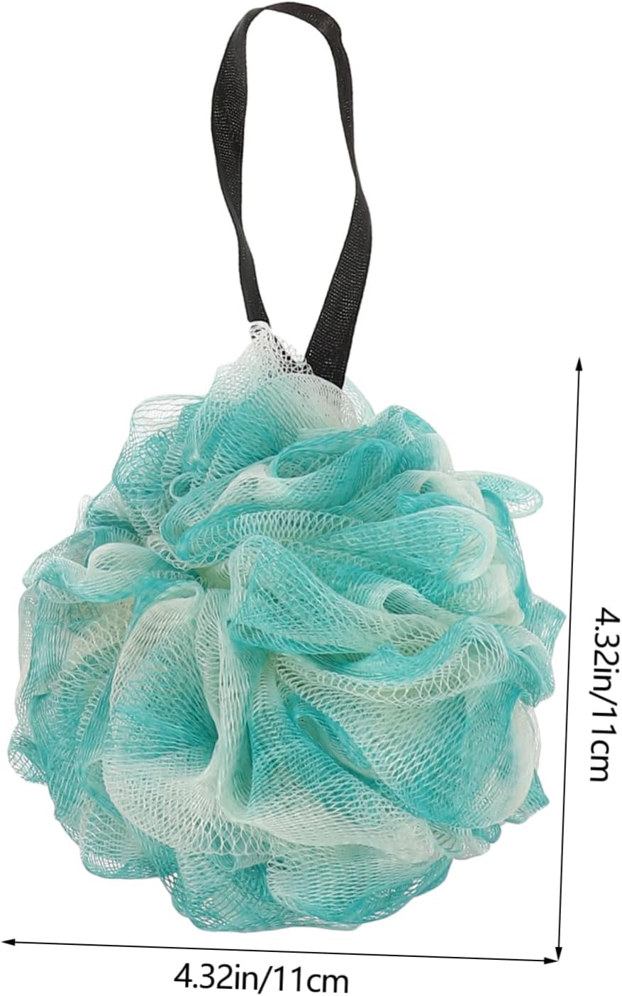 HAPINARY 4Pcs Bath Ball Soft Pe Exfoliating Shower Loofah for Gentle Cleansing for Grey image number 2