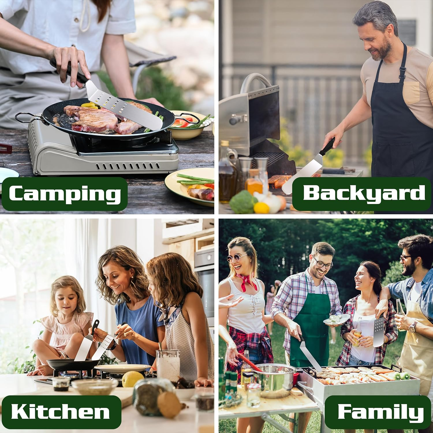 120 Pcs Griddle Accessories Kit, Griddle Accessories for Blackstone - Perfect Flat Top Grilling Accessories, Professional round Melting Dome with Cast Iron Smash Burger Press for Barbecue. image number 2