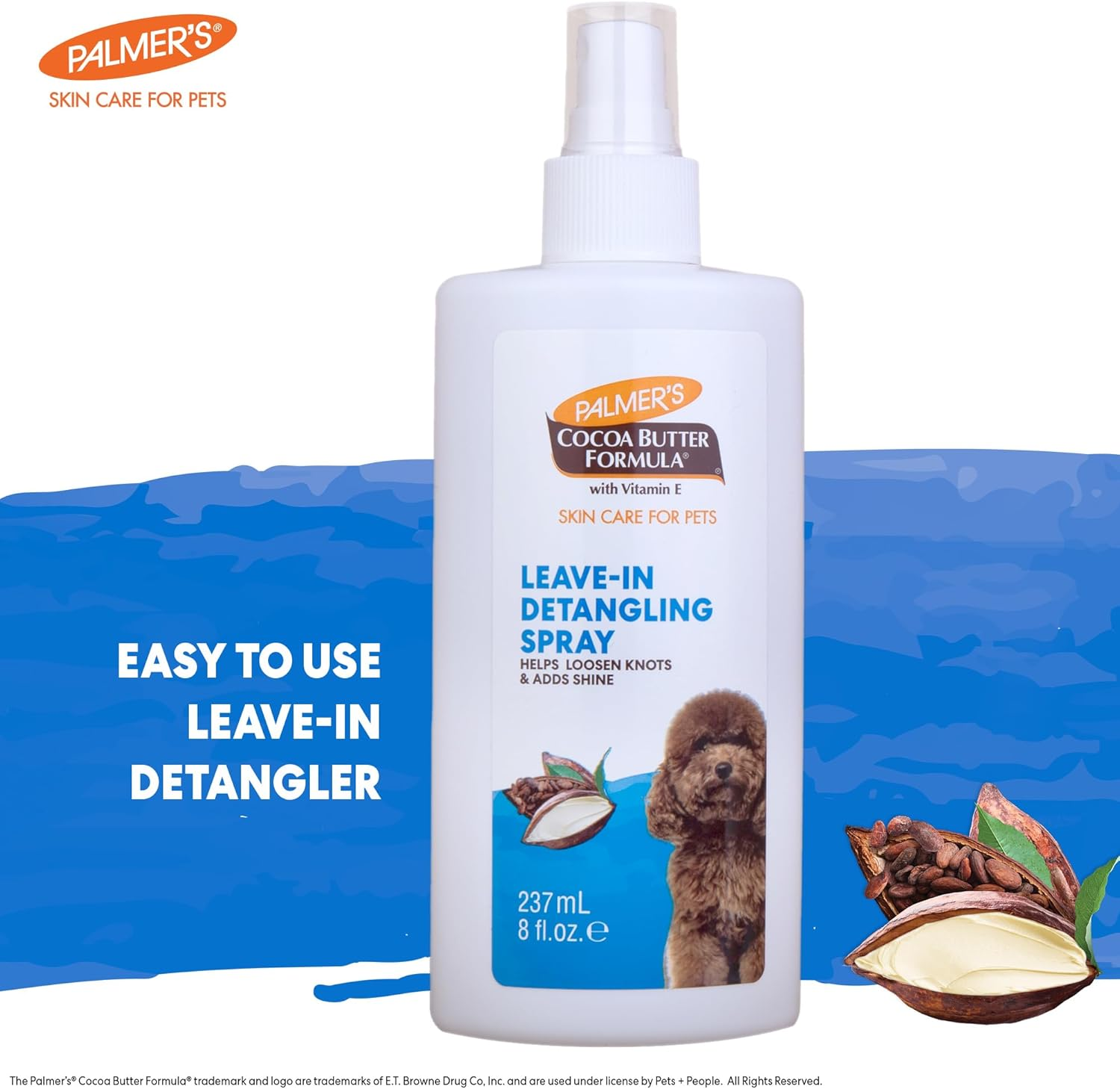 Palmer'S for Pets Detangling & Conditioning Spray with Cocoa Butter 8Oz image number 1