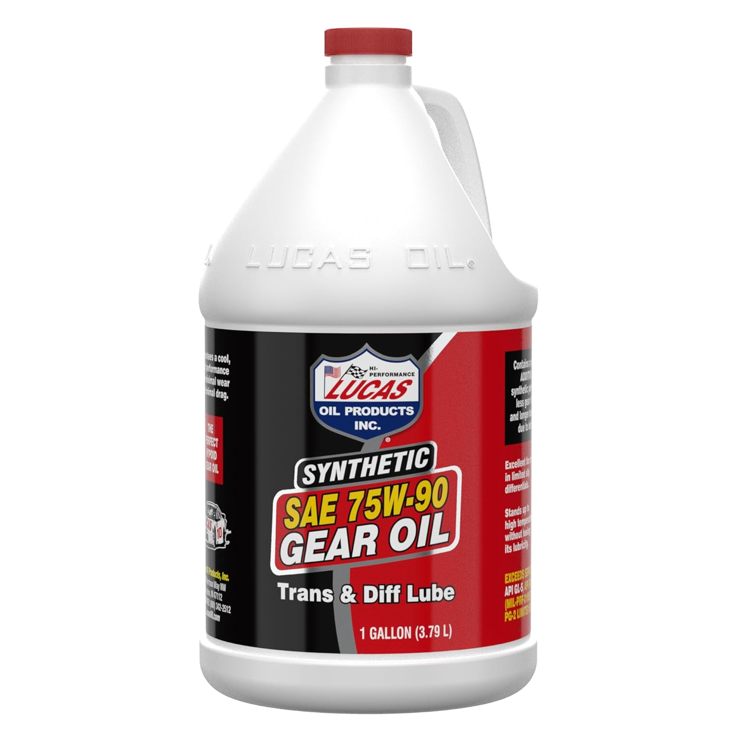 Lucas Oil Synthetic SAE 75W-90 Trans & Diff Lube - 1 Gallon (3.78L) image number 5