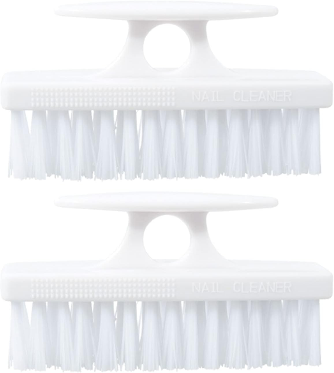 Superio Nail Brush for Cleaning Fingernails, Nail Scrubber Brush, Toe Foot Hands Fingernail Brush Cleaner- Small Scrub Brush- All-Purpose Stiff Cleaning Brush for Home, Kitchen, Work, (2, White) image number 6