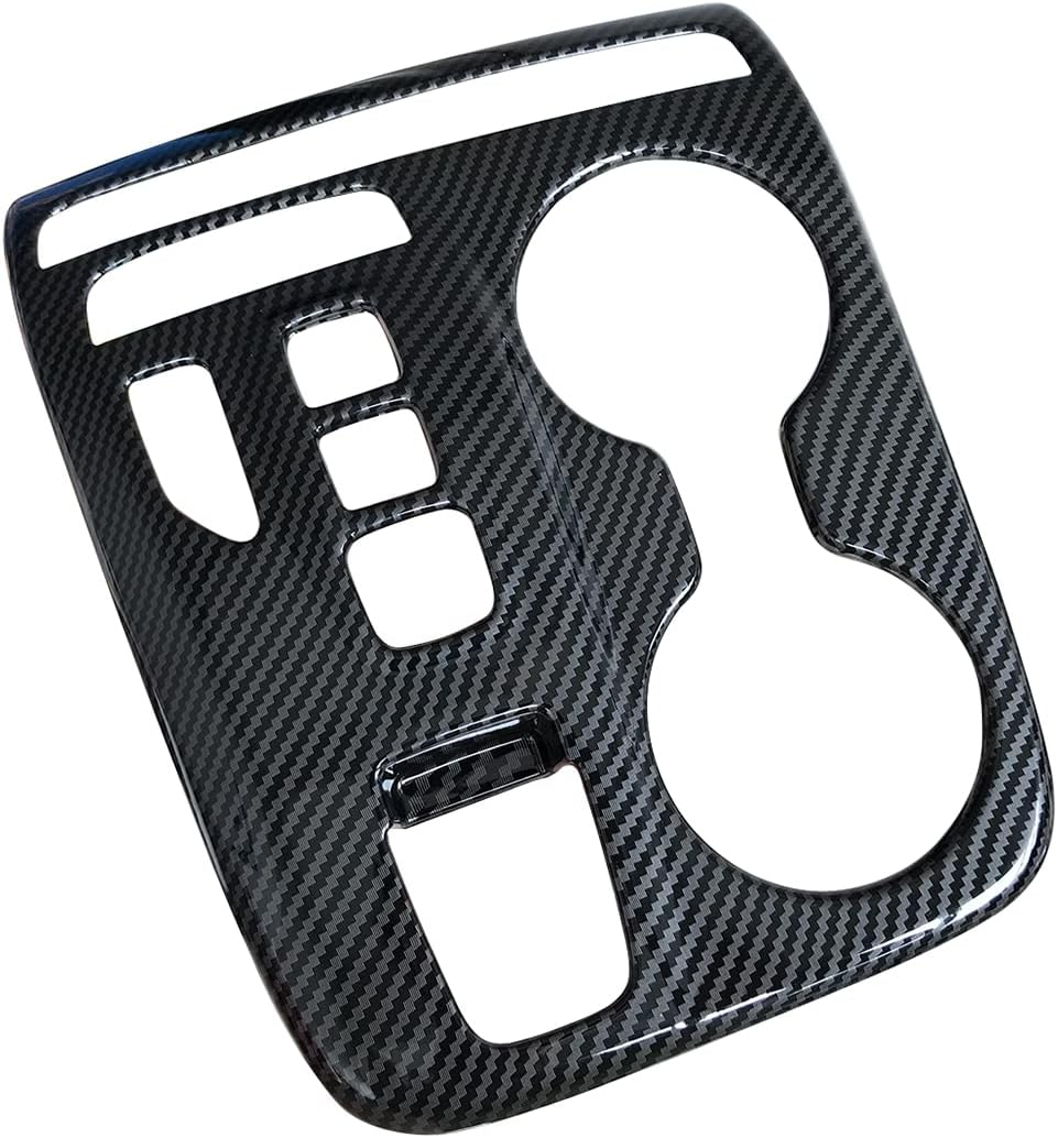 Carbon Fiber Style Car Gear Shift Knob Console Panel Cover Trim Fit for Hyundai Tucson 2022 2023 2024 Interior Accessories image number 2