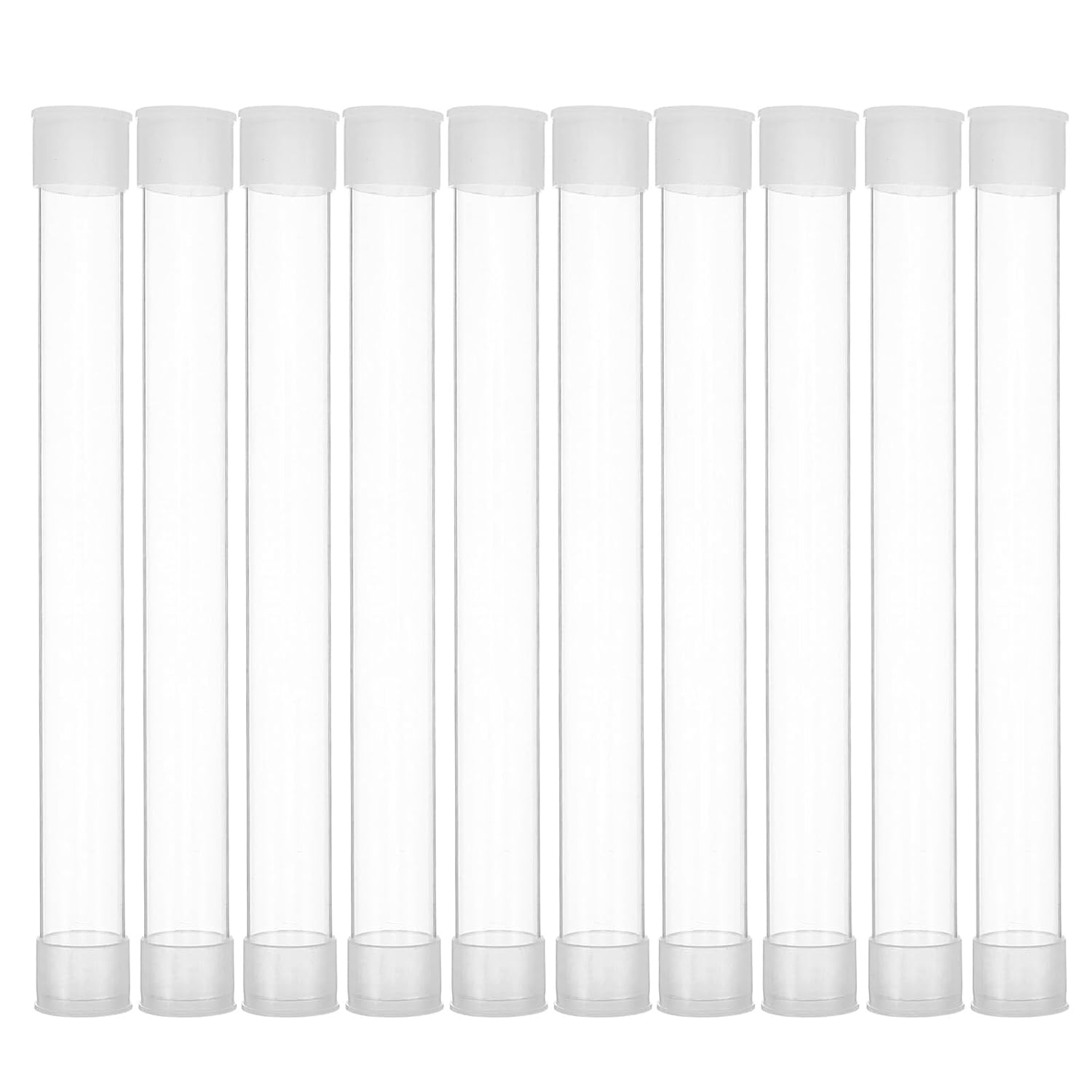 Alipis 10Pcs Transparent Thermometer Safety Case Plastic Needle Container with Shock-Absorbing Dustproof Protection for Portable Thermometer Storage and Travel Organizer image number 6