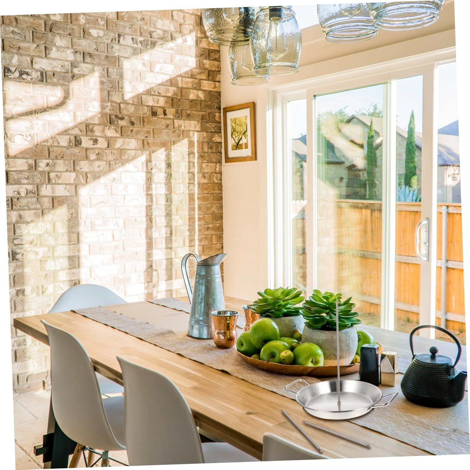 Toddmomy Stainless Steel Chicken Roast Pan with Removable Skewers Vertical Grill Holder for Even Roasting Household BBQ Skewer Rack for Camping and Outdoor Barbecue image number 5