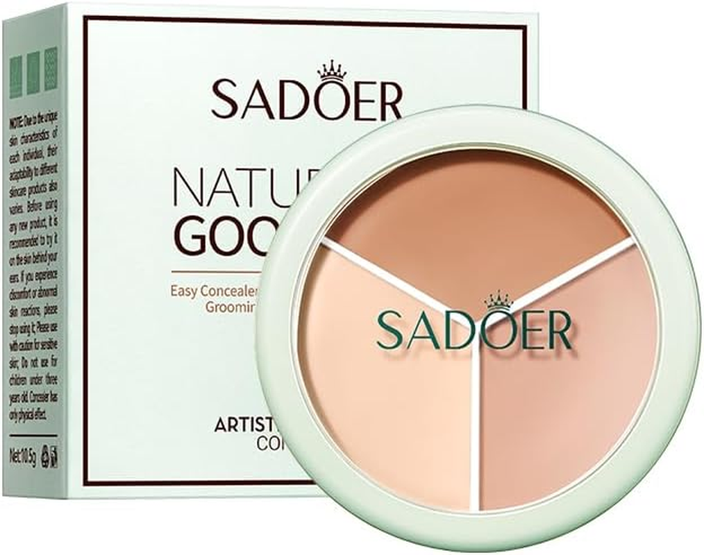 Tri-Color Concealer Palette, Natural Coverage, Precise Skin Tone Matching, Easy Application image number 2
