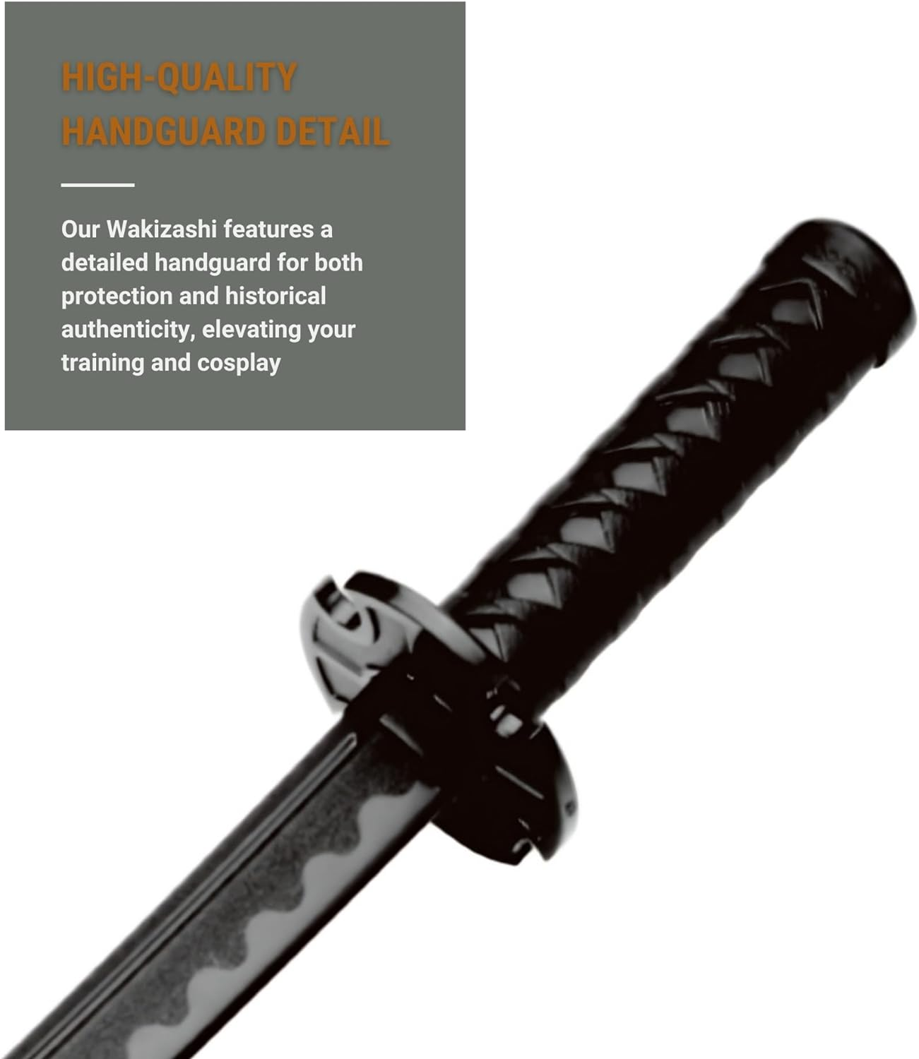 Wilora Polypropylene Wakizashi Training Swords &ndash; Set of 2 Durable Practice Swords for Martial Arts, Sparring, and Training with Lightweight, Resilient Design image number 3