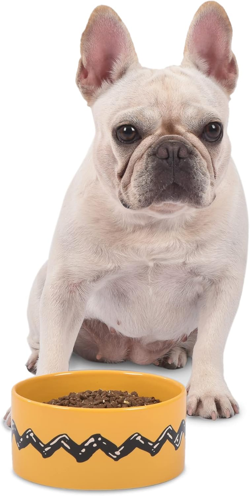 Peanuts Ceramic Dog Bowl Good Grief Charlie Brown | Yellow Ceramic Peanuts Dog Bowl Holds up to 3.5 Cups Dog Food or Water | Dog Water Bowl and Dog Food Bowl from Peanuts image number 4