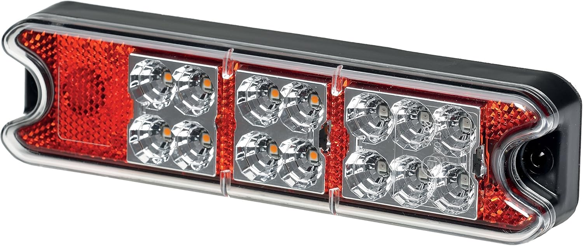 HELLA VALUEFIT 2VP 357 021-011 Rearlight - LED - 24/12V - Mounting/Bolted - Lens Colour: Red/Crystal Clear - Plug: Open Cable Ends - Left/Right - Quantity: 1 image number 2