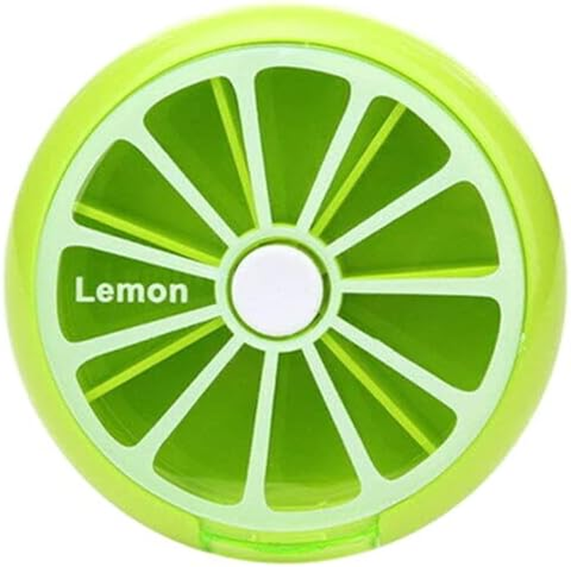 Weekly 7 Day Pill Organiser Case Box Tablet Medicine Dispenser Holder Roundfruit #Pink