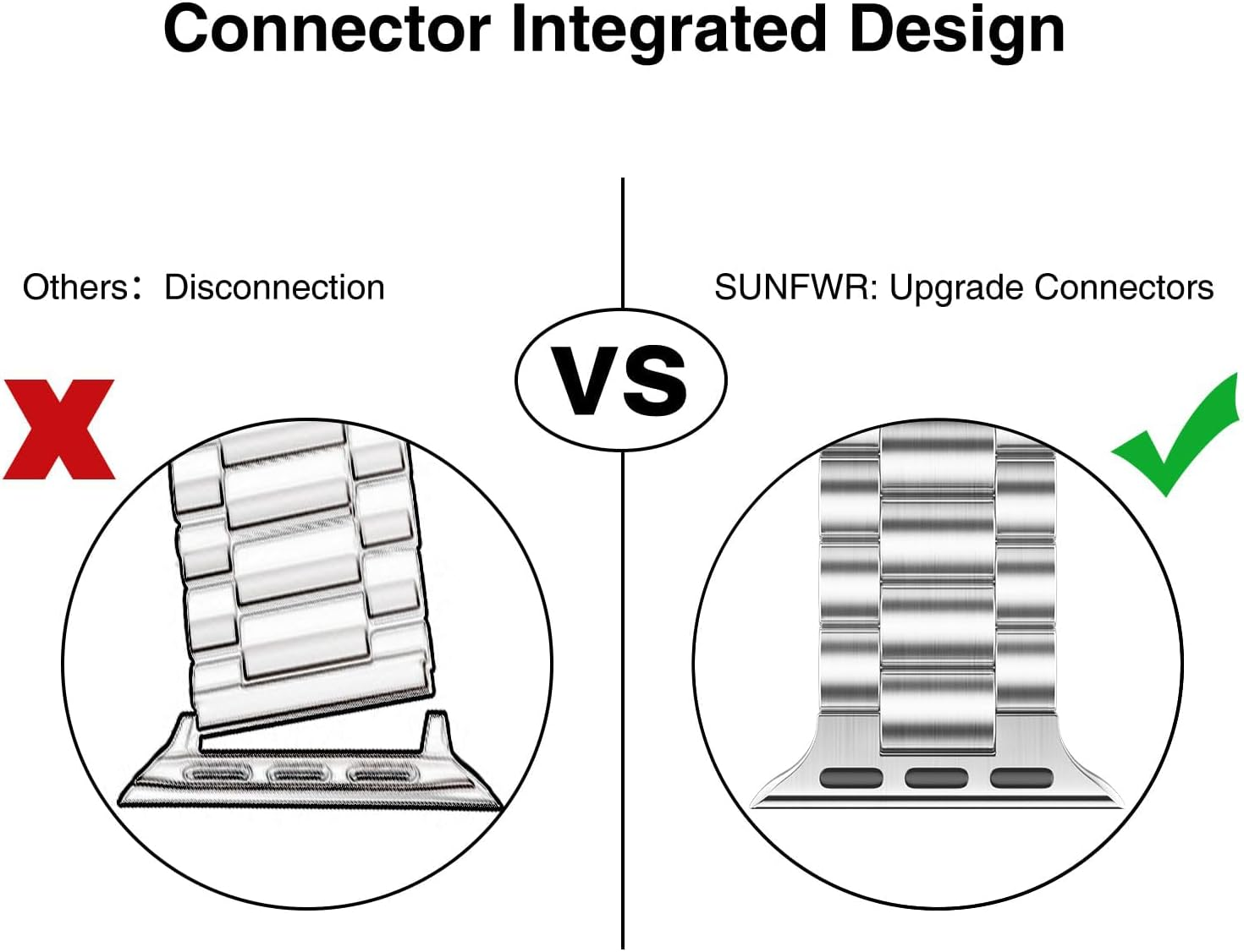 Compatible with Apple Watch Band 49Mm 46Mm 45Mm 44Mm 42Mm 41Mm 40Mm 38Mm for Men Women, Stainless Steel Metal Iwatch Band for Apple Watch Series 11 10 9 8 7 6 5 4 3 2 1 SE SE2 SE3 Ultra 3 2 1 image number 4