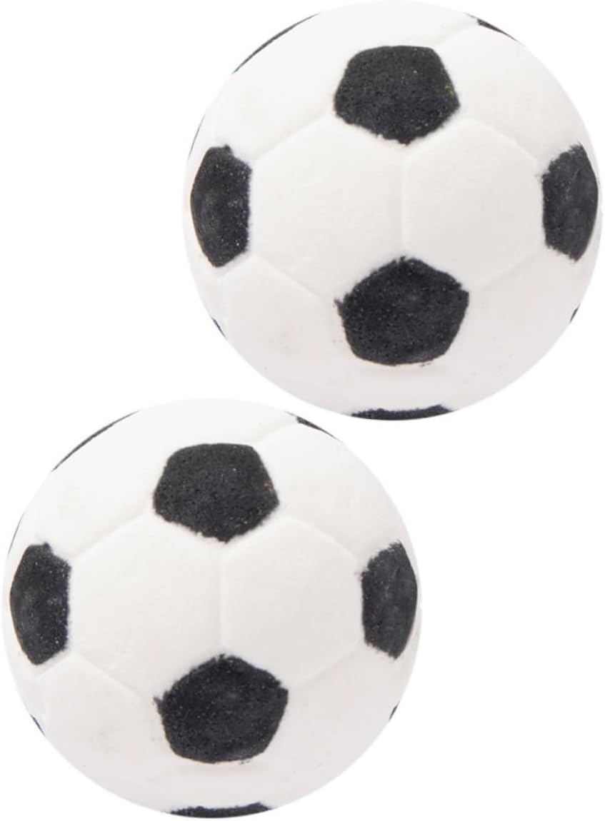 Gatuida 2Pcs Cute Football Shaped Bath Salt Bombs for Rich Foaming Aroma Bathing Experience image number 2