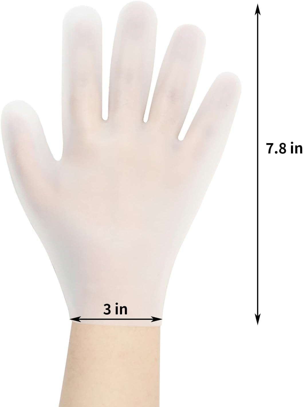 Touchscreen Compatible Moisturizing Silicone Gloves | Protects Hands, Prevents Stains, & Nourishes Skin | Reusable & Eco-Friendly | Suitable for Men & Women | Overnight Hydration Solution (White, a Pair) image number 3