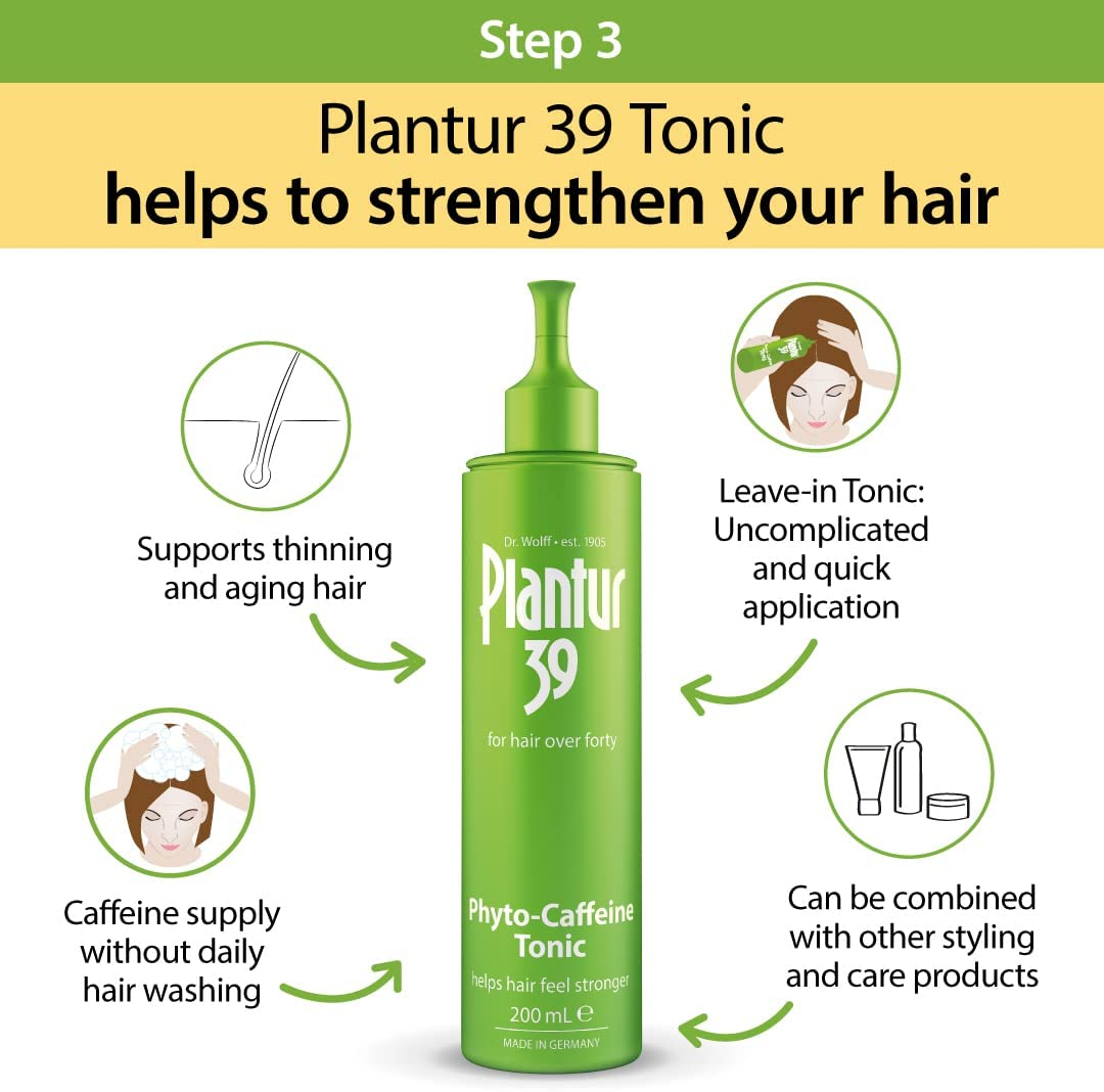 Plantur 39 Signature Growth Package (3 Month Supply Shampoo + Conditioner + Tonic) for Coloured and Stressed Hair image number 1