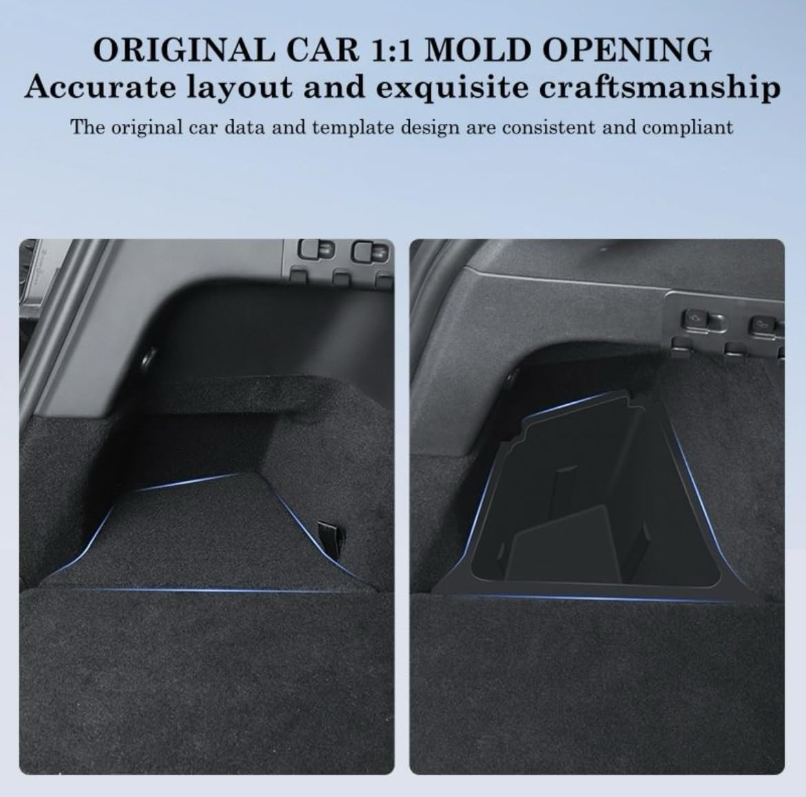 Tesla Model Y Accessory 2024 Australia Rear Trunk/Boot Organizer Storage Boxes with Lids, Side Storage Bins for Tesla Model Y Accessories 2021-2024 High-Quality, Easy Installation. image number 5