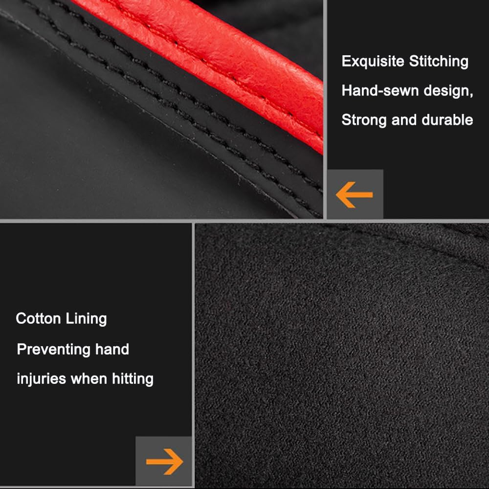 MMA Gloves, Open Palm Martial Arts Grappling Mitts with Long Wrist Grip, Martial Arts Mitts Sparring Men Thai Cage for Sparring, Punching Bag, Kickboxing, Karate Combat and Training image number 5