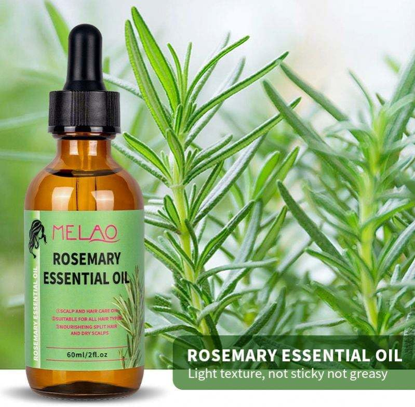 Rosemary & Mint Hair Oil, Split Ends & Dry Scalp Treatment - Made with Biotin & Essential Oils for Strengthening, Soothing, Moisturizing & Encouraging Longer, Healthier Hair