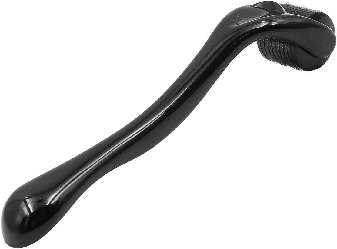 Alnicov 2 Pcs 0.5 Mm Derma Roller for Microneedling Beard Growth for Scars Wrinkles Hair Loss with 540 Stainless Steel Micro Needles Hair Care for Men Women (Black) image number 5